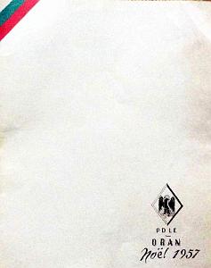 LEGION ETRANGERE - ORAN - MENU DE NOEL 1957 (1)